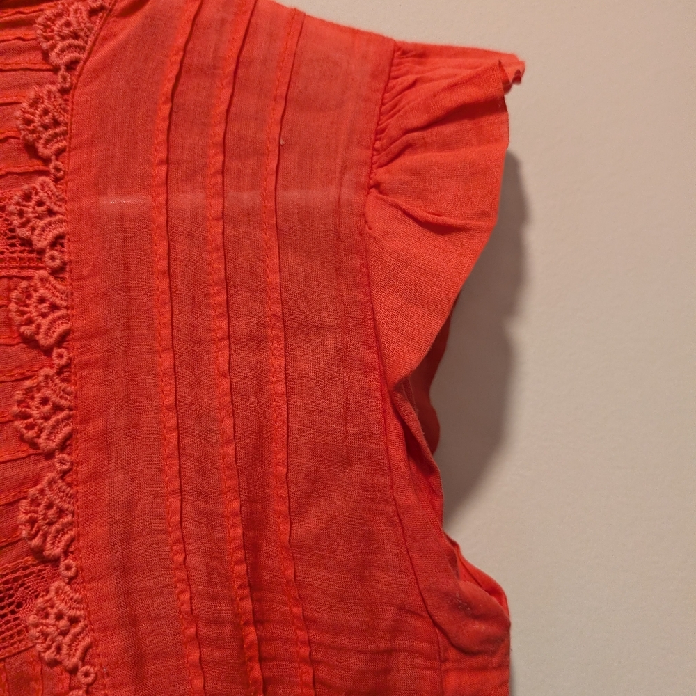 Free People Coral Babydoll Embroidered Festival Boho Beach Dress - Picture 2 of 6